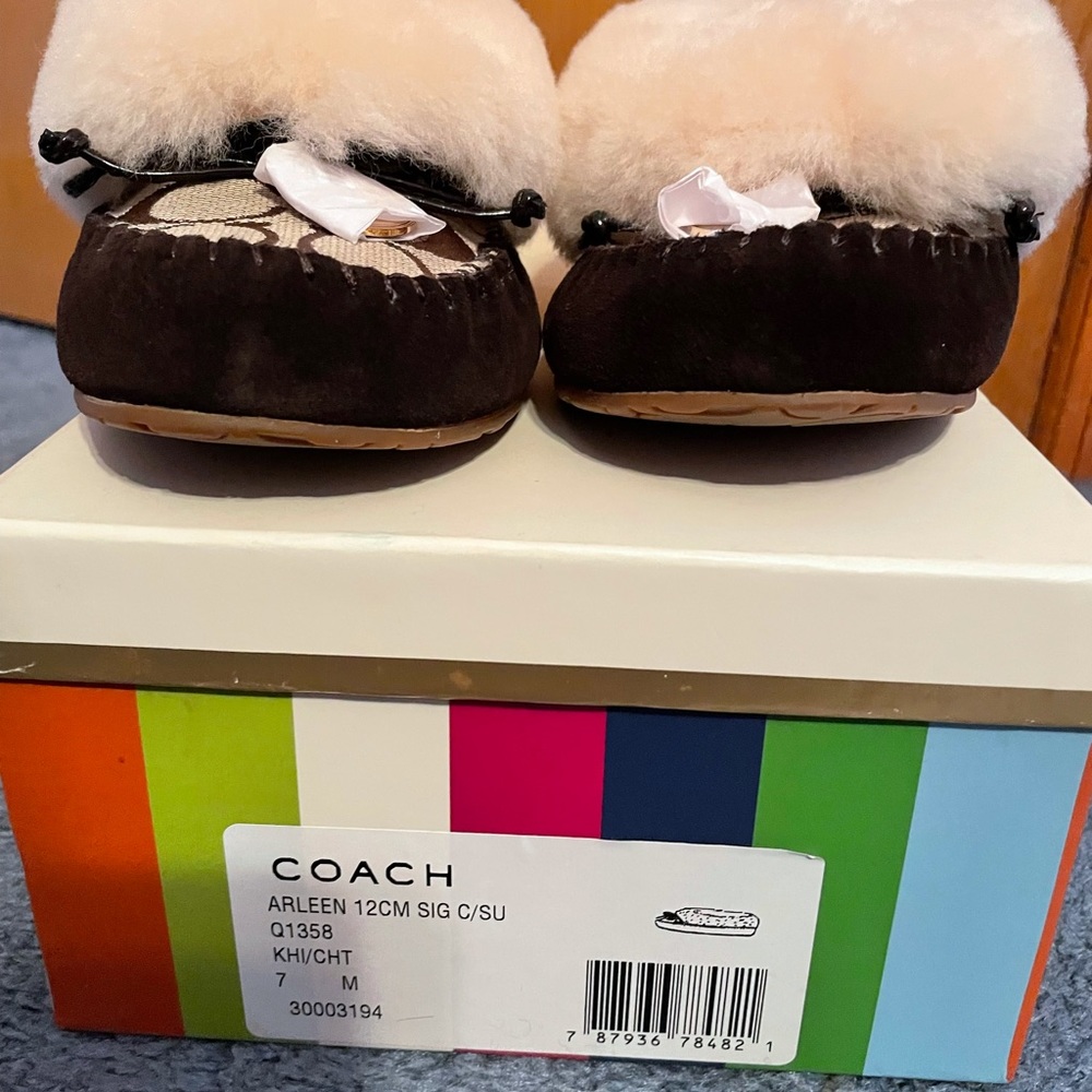 Coach Arleen moccasin slippers
